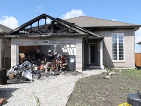 Lightning caused a $250,000 fire at 1025 Thunderbay Ave. in East Windsor early July 8, 2017.