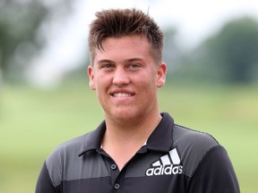 Beach Grove's Curtis Hughes is three-shots back of the leader heading into Friday's final round at the 95th Investors Group Ontario Men's Amateur Golf Championship, being held Ambassador Golf Club JASON KRYK/Windsor Star)