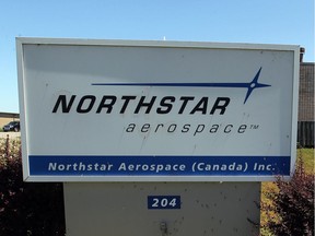 The sign outside of Northstar Aerospace's Lakeshore plant.