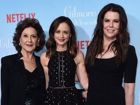 Kelly Bishop, from left, Alexis Bledel and Lauren Graham arrive at the premiere of &ampquot;Gilmore Girls: A Year in the Life&ampquot; on Friday, Nov. 18, 2016 ,in Los Angeles. Bishop of &ampquot;Gilmore Girls&ampquot; fame was still getting her screen career off the ground in the 1980s when she signed on to a film that appealed to her dancer origins.THE CANADIAN PRESS/AP-Photo by Jordan Strauss/Invision/AP