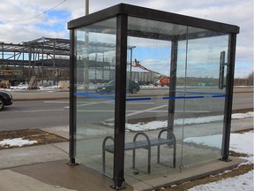 File photo of a Transit Windsor bus shelter.