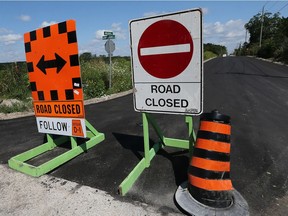 Construction on Meloche Rd. at Lowes Side Rd. is shown on Aug. 23, 2017 in Amherstburg. Road reconstruction will require the closed of the intersection beginning August 29 and lasting approximately a week.