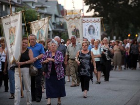 A scene from the 2012 St. Angela Merici Festival on Erie Street East in Windsor.