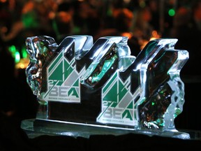 An ice sculpture is seen at the 27th annual Business Excellence Awards presented by the Windsor Star and held at Caesars Windsor on April 19, 2017.