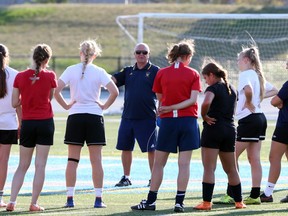 University of Windsor women's soccer coach Steve Hart has high hopes for this season with the team coming off its first OUA Final Four appearance in 2016 . (JASON KRYK/Windsor Star)