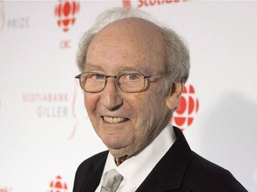 Jack Rabinovitch, founder of the Giller Prize, arrives on the red carpet at the Giller Prize Gala in Toronto on November 10, 2015.