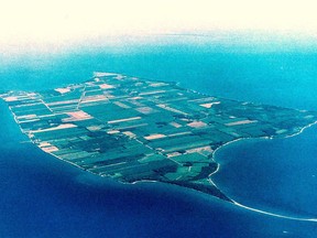 A file aerial photo of Pelee Island.