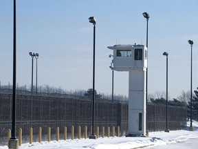 A guard tower at the Ionia Correctional Facility is shown in this Feb. 3, 2014 file photo.