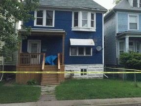 The porch of a residence in the 700 block of Dougall Avenue where a body was found on June 9, 2017. Windsor police have determined the individual's cause of death was an overdose of the synthetic opiod carfentanil.