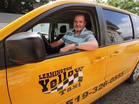 Mike Nader of Leamington Yellow Taxi is shown at his business on Aug. 15, 2017.