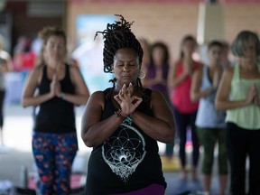 Attendees of a Yoga 4 Hope event in LaSalle are shown in this August 2016 file photo.