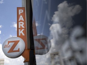 A sign welcomes visitors to The Z parking garage in downtown Detroit, Wednesday, Aug 2, 2017.