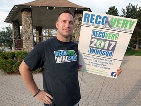 Recovering addict Brandon Bailey is the main organizer for Recovery Day Windsor being held this Saturday at Lanspeary Park in Windsor.