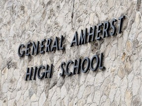 The sign for General Amherst High School is seen in this 2017 file photo.