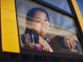 The Safety Dog Bus Tour uses interactive activities to teach safe bus-riding basics.