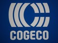 A Cogeco logo is shown during to the company's annual general meeting in Montreal on Jan. 15, 2013.
