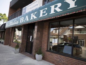 The exterior of the Italia Bakery is pictured Sunday, Sept. 10, 2017.