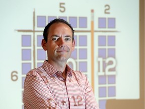 The public school board's math guru Kyle Pearce is seen at Tecumseh Vista Academy on Aug. 31, 2017.