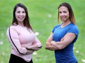 Brianne Macpherson, left, and Ashleigh Atkinson, shown on Sept. 28, 2017, at Malden Park in Windsor, have started a new health program for girls called Thryve.