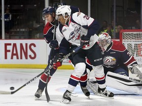 Windsor Spitfires forward Cole Purboo had two goals and four points while goalie Lucas Patton picked up his first OHL win in net as the Spitfires beat the Saginaw Spirit 5-1 on Saturday.