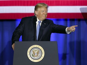 President Donald Trump speaks in Indianapolis, Wednesday, Sept. 27, 2017. Trump is calling the current tax system a "relic" and a "colossal barrier" that's standing in the way of the nation's economic comeback. He says that his tax proposal will help middle-class families save money and will eliminate loopholes that benefit the wealthy. (AP Photo/Michael Conroy)
