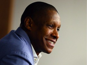 Raptors general manager Masai Ujiri is shown in Toronto on May 30, 2016.