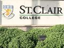 The St. Clair College sign at its Cabana Road West entrance