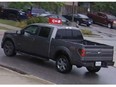 Windsor police say a man drove away in a grey Ford F-150 after using a long gun to rob a pharmacy Oct. 6 in the 4900 block of Wyandotte Street East.