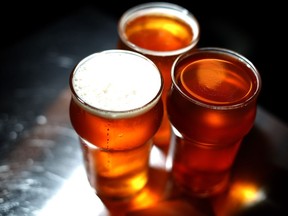 File photo of pints of beer.