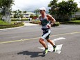 Lionel Sanders of Windsor competes in the run during the Ironman World Championship on Oct. 14, 2017 in Kailua Kona, Hawaii.