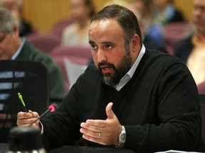 Coun. Rino Bortolin speaks during a Community Improvement Plan public meeting on Monday, September 11, 2017.