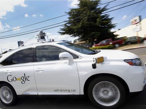 FILE - In this May 13, 2015, file photo, Google's self-driving Lexus car drives along street during a demonstration at Google campus in Mountain View, Calif. A Senate panel plans to take up a bill Oct. 4, 2017, intended to clear away obstacles to a new era in which cars drive themselves. Safety advocates said it would give automakers free reign to put unsafe vehicles on the road. 

MAY 13, 2015, FILE PHOTO
Tony Avelar, AP