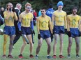 University of Windsor Lancer fans show their spirit at the OUAA cross country championships at Malden Park in Windsor, on Saturday, Oct. 28, 2017.