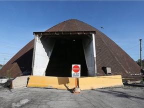 The salt dome at the City of Windsor Crawford Street compound, shown Oct. 3, 2017, has been condemned and will be replaced.