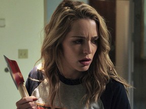 This image released by Universal Pictures shows Jessica Rothe in a scene from "Happy Death Day." 

AP PROVIDES ACCESS TO THIS THIRD PARTY PHOTO SOLELY TO ILLUSTRATE NEWS REPORTING OR COMMENTARY ON FACTS DEPICTED IN IMAGE; MUST BE USED WITHIN 14 DAYS FROM TRANSMISSION; NO ARCHIVING; NO LICENSING; MANDATORY CREDIT
Universal Pictures, AP
