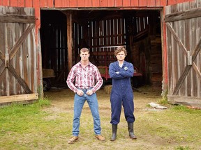 Jared Keeso (left) and Nathan Dales (right) — a.k.a. Wayne and Daryl — in a promotional image for the Canadian comedy show Letterkenny.