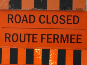 WINDSOR, ON.: JANUARY 26, 2012 -- Road closure signs dot the area of Machette Road and Sprucewood Drive in Windsor on Thursday, January 26, 2012. Roads are being shut down to make way for the Parkway projects construction.                   (TYLER BROWNBRIDGE / The Windsor Star)
Tyler Brownbridge, Remote