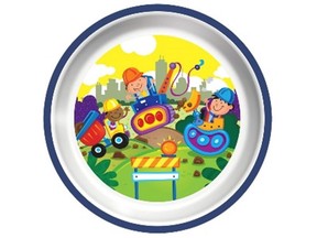 A Playtex plate is shown in a Health Canada handout photo. Playtex-branded plastic plates and bowls for children are being recalled after the distributor received four reports of choking in Canada.