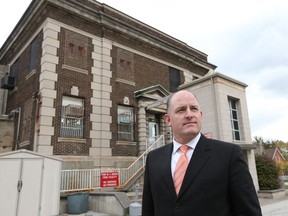 Windsor Mayor Drew Dilkens stands outside the old Windsor Jail in this October 2017 photo.