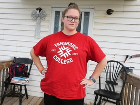 Fanshawe College student Johannah DeVries, 19, talks from her home in Essex on Nov. 13, 2017, about the ongoing strike at Ontario colleges. She is anxious to get back to her studies in the first year of the business marketing program.