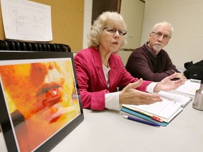 Dr. Margaret Keith, left, and Dr. James Brophy speak to the media about a new study they authored which reveals a toxic environment of physical and sexual violence against staff in Ontario hospitals on Nov. 30, 2017.