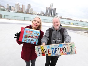 Elaine Weeks and Chris Edwards, pictured Oct. 31, 2017, have just published a new book, 5000 Ways You Know You're From Detroit, packed with pics and research on the Motor City's baby boomer years.