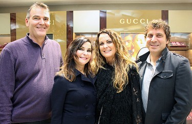 Martin Schuurman and wife Vicki, Gloria Cavenago and husband Reno Vespa