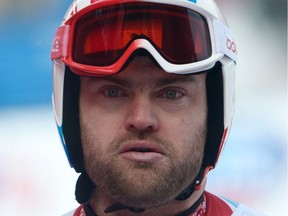 This photo taken on Feb. 23, 2013, shows France's David Poisson at the FIS World Cup men's downhill in Garmisch-Partenkirchen, southern Germany. Poisson, a downhill bronze medallist at the 2013 world championships, was killed during a training accident in Canada on Nov. 13, 2017, the French ski federation announced.