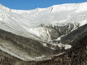 The vast snowfields over the Jumbo Valley, the area of the proposed Jumbo ski resort in British Columbia.