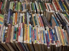 Books and more books during a Windsor Public Library sale in May 2016.