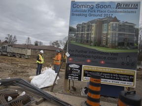 Construction is underway at the future home of Lakeside Park Place Condominiums in Kingsville.