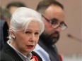 Windsor city councillors Jo-Anne Gignac and Rino Bortolin are shown during a city council meeting on Nov. 6, 2017.