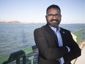 Raj Bejankiwar, a scientist with the International Joint Commission is pictured at the waterfront in downtown Windsor on Nov. 29, 2017.