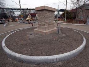 The roundabout on Sandwich Street at University Avenue West and Riverside Drive in Windsor will be open by Nov. 24, 2017.
